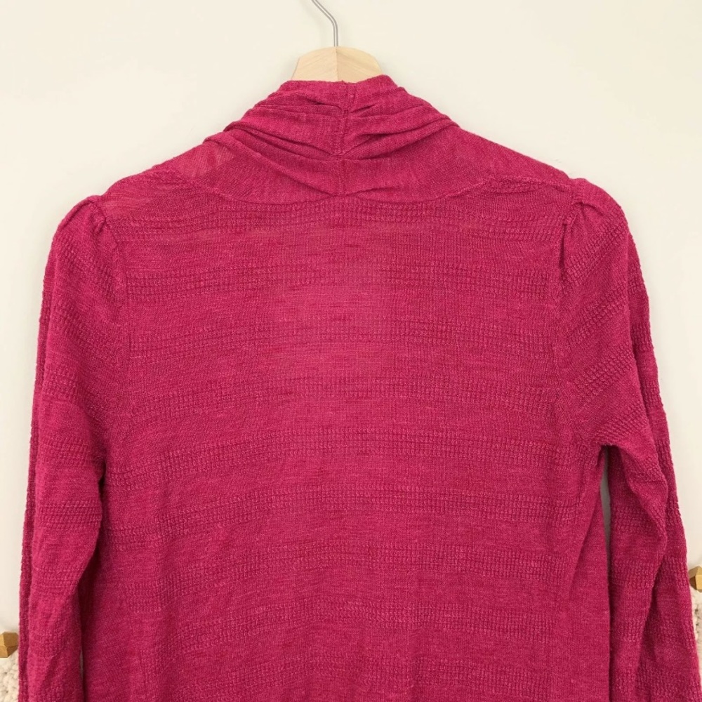 Anthropologie Yellow Bird Pink Open Knit Cardigan - Picture 7 of 9